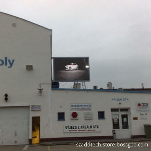 P16 LED Panel, Installed on One Car Shop for Outdoor Advertising, 15 to 300m Viewing Distance